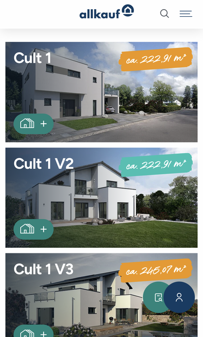 Mobile Häuseransicht